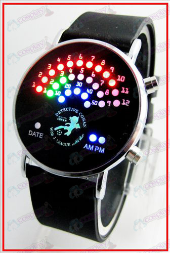 Kleurrijke koreaanse fan LED horloges - Conan 16 jarig bestaan