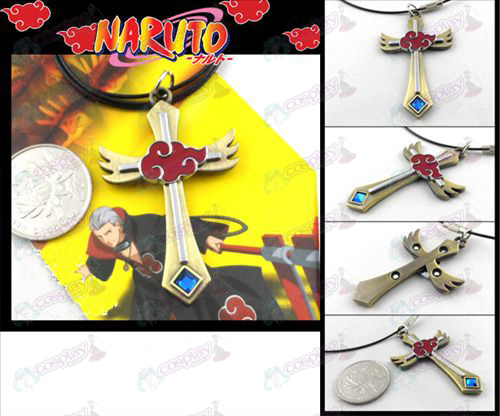 Naruto Red Cloud ketting brons