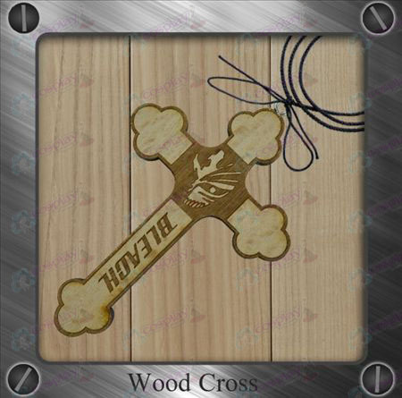 Bleach Accessoires-brekende oppervlak markeringen houten kruis ketting