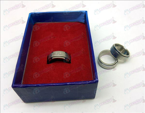 D boxed Bleach Accessoires roestvrijstalen roterende ring (a)