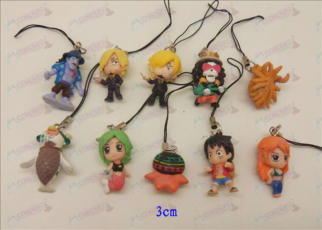 10 One Piece Accessoires (3cm) Doll