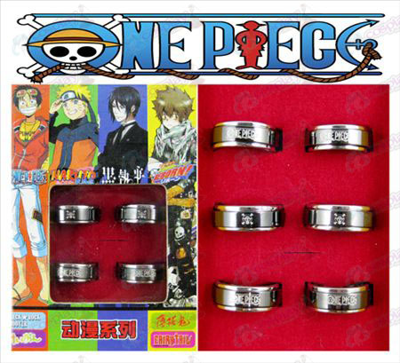 One Piece Accessoires Joe Black staal roterende ring (6 / set)