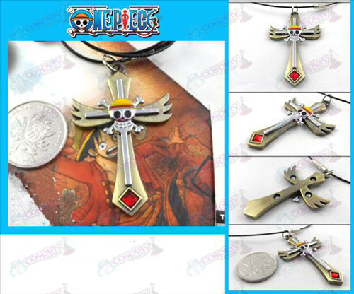 One Piece accessoires brons schedel ketting
