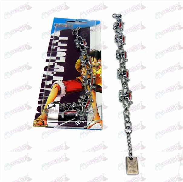 DOne Stuk Accessoires Luffy logo metalen armband