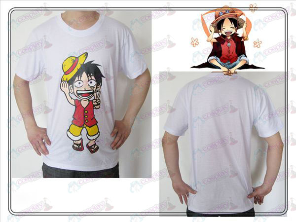One Piece Luffy Accessoires T-shirt (wit)