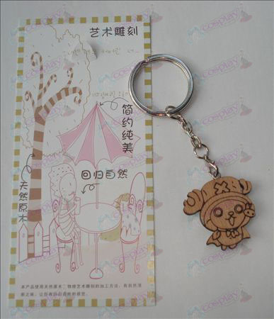 One Piece Accessoires Joe Wood Carving Keychain (a)