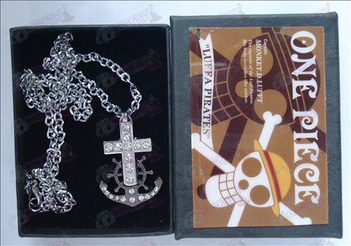 One Piece Accessoires Ankers met diamanten halsketting (box)