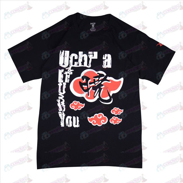 Naruto Red Cloud T-shirt (zwart)