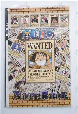 One Piece Accessoires Wanted Notebook