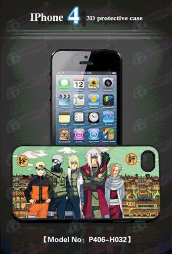 3D mobiele telefoon shell Apple 4 - Naruto