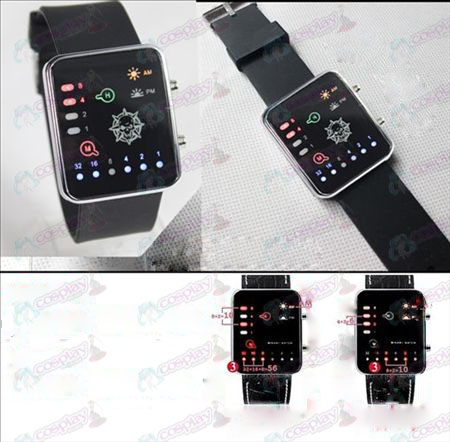 (CrossFire Accessoires) vier kleuren siliconen band Binary LED Horloge