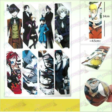SQ016-Black Butler Accessoires anime big bookmarks (5-versie van de prijs)