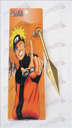 Naruto lijdt geen mes gesp (goud 15cm)