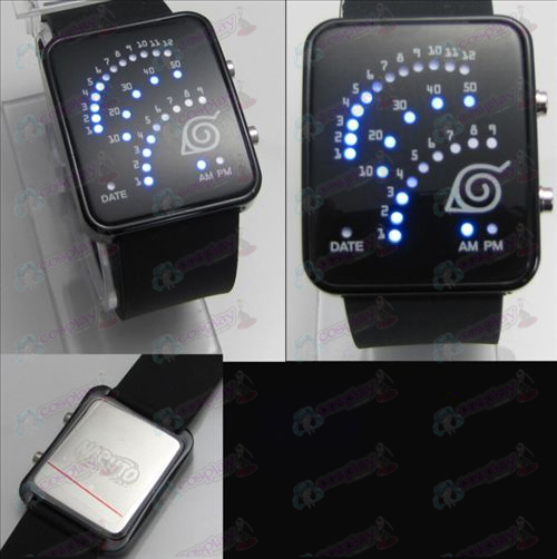 Naruto konoha fan LED horloge