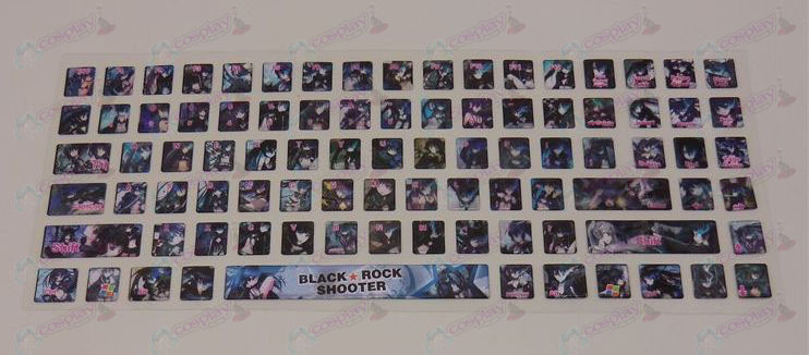PVC toetsenbord stickers (Gebrek Rock Shooter Accessoires)