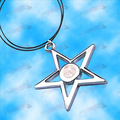 Gebrek Rock Shooter Accessoires pentagram ketting (wit)