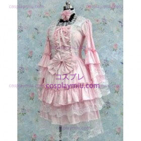 Maatwerk Pink Gothic Lolita Cosplay België Kostuum