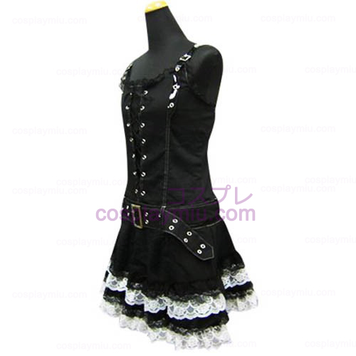 Cool Black Punk Lolita Cosplay België Dress