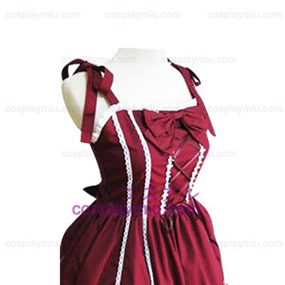 Bow Decoratie Gehaakte Lace Bijgeschoren Lolita Cosplay België Dress