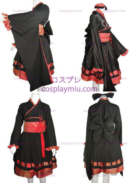 Gothic Lolita Japanse SD zwart kostuum