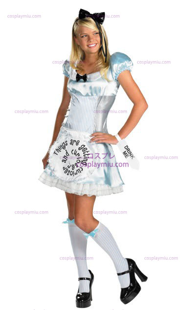 Alice in Wonderland voor volwassenen en Junior Kostuum