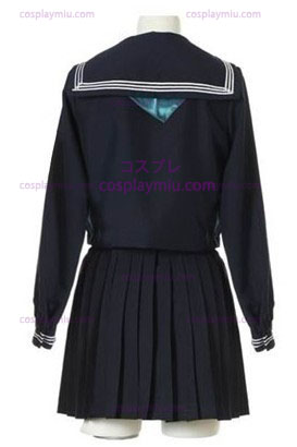Lange Mouwen Sailor School Uniform Cosplay België Kostuum