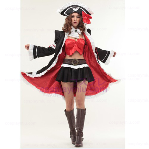 Rode Lelie Anna Cosplay België Anime Halloween Pirate Maid Kostuums