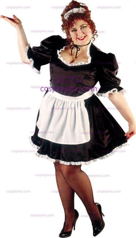 Franse Maid Plus Size Adult Costume