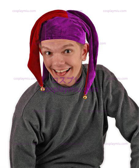 Floppy Jester Red en Purple Adult Hat