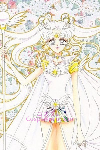 Sailor Moon Tsukino Usagi Sailor Moon Silver Lange Cosplay Pruik