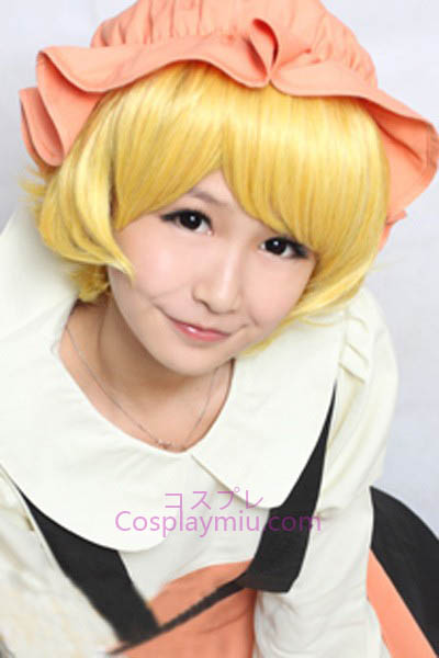 Touhou Project Aki Minoriko Leuke Kort Blond Bottom Cosplay Pruik
