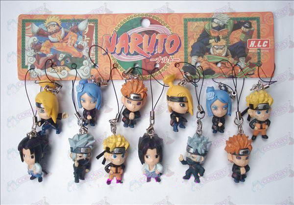 12 Naruto Doll Machine Touw (12 / set)