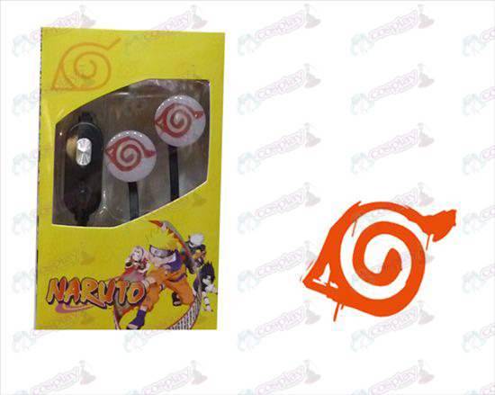 Vlakke lijn kan uiten headset - Naruto konoha mark