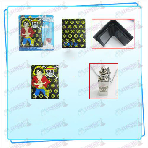 Luffy One Piece Accessoires Combo ketting portemonnee