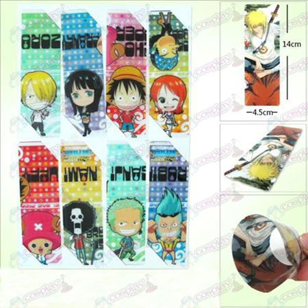 SQ009-One Piece anime Accessoires big bookmarks (5-versie van de prijs)