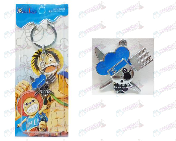 One Piece Accessoires embleem keychain Sanji na twee jaar
