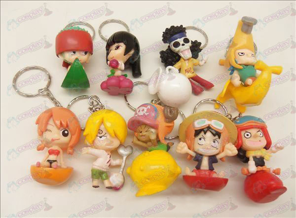 9 One Piece Accessoires Doll Keychain