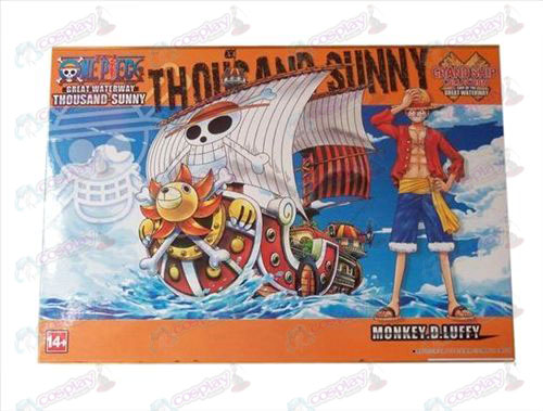 One Piece accessoires1 schepen zijn model (Sun Boat) gemonteerd