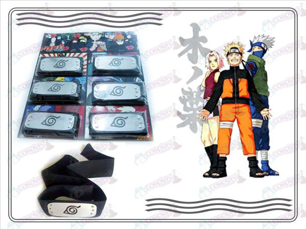 Naruto konoha 6 Xiao Organisatie uitgerust zwarte hoofdband