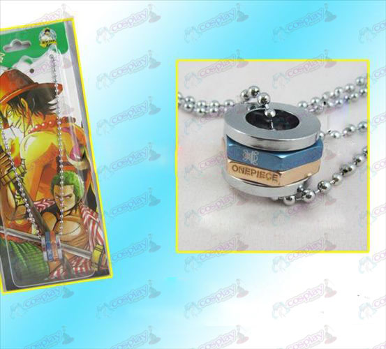 One Piece Accessoires zeshoekige beurt gouden ketting