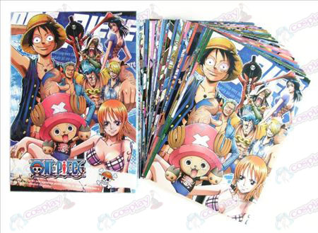 One Piece accessoires Postkaarten + kaart 1