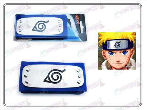 Naruto konoha hoofdband (blauw)
