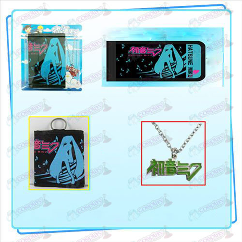 Hatsune Miku accessoires ketting fold portemonnee combo (ketting willekeurige verdeling