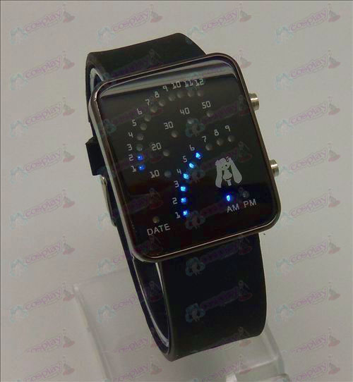 Hatsune fan LED horloge