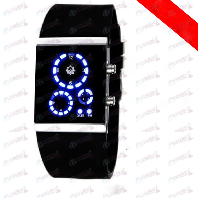 CrossFire Accessoires HS LED horloge Koreaanse versie van de zwarte vlag
