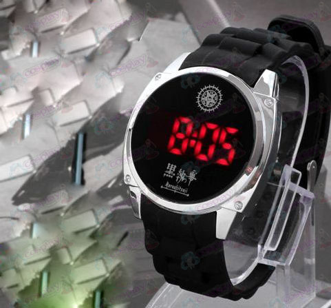Black Butler Accessoires Compact logo LED-touchscreen horloge