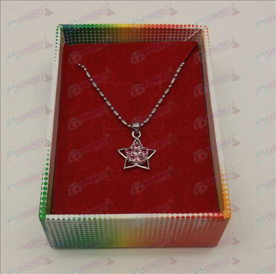 Lucky Star accessoires diamanten halsketting (Pink)