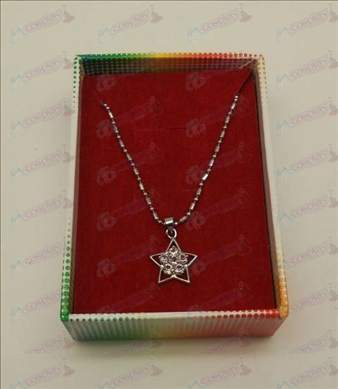 Lucky Star accessoires diamanten halsketting (wit)