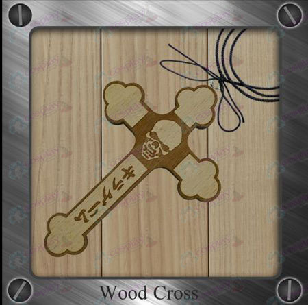 Death Note Accessoires-Kito vlag houten kruis ketting