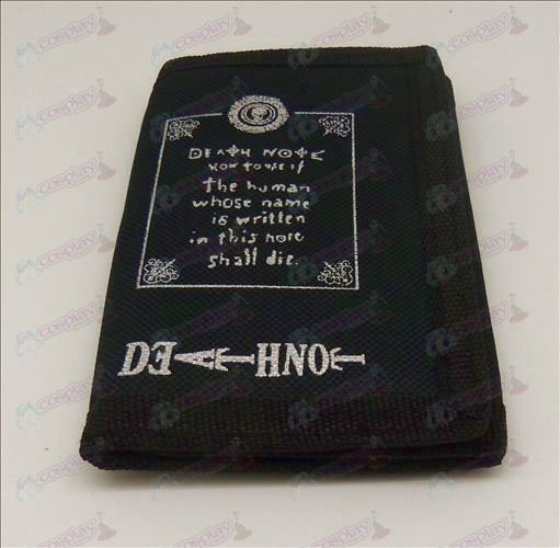 Canvas portemonnee (Death Note Accessoires Text 1)
